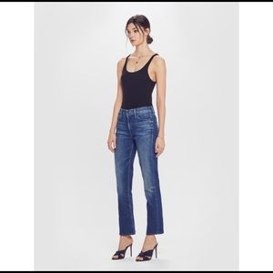 Mother Jeans The Dutchie Ankle Raw Hem Size 30